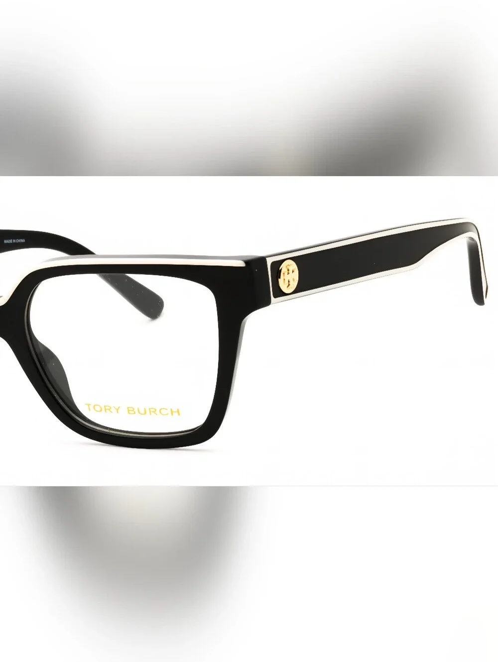 Tory Burch 0TY2148U, BLACK/IVORY/Clear Lens, Woman's Eyewear Frame,Size52X18X145